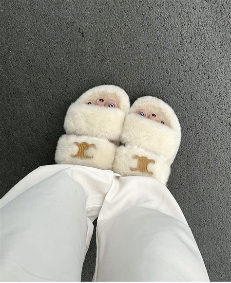 celine fluffy shoes|Celine.